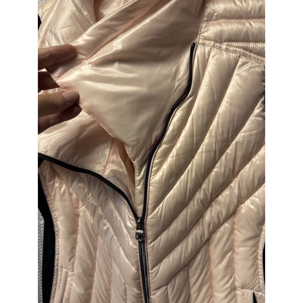 Calvin Klein Women's Pink Black Performance‎ Puffer Quilted Vest Premium Down XL - Picture 8 of 14